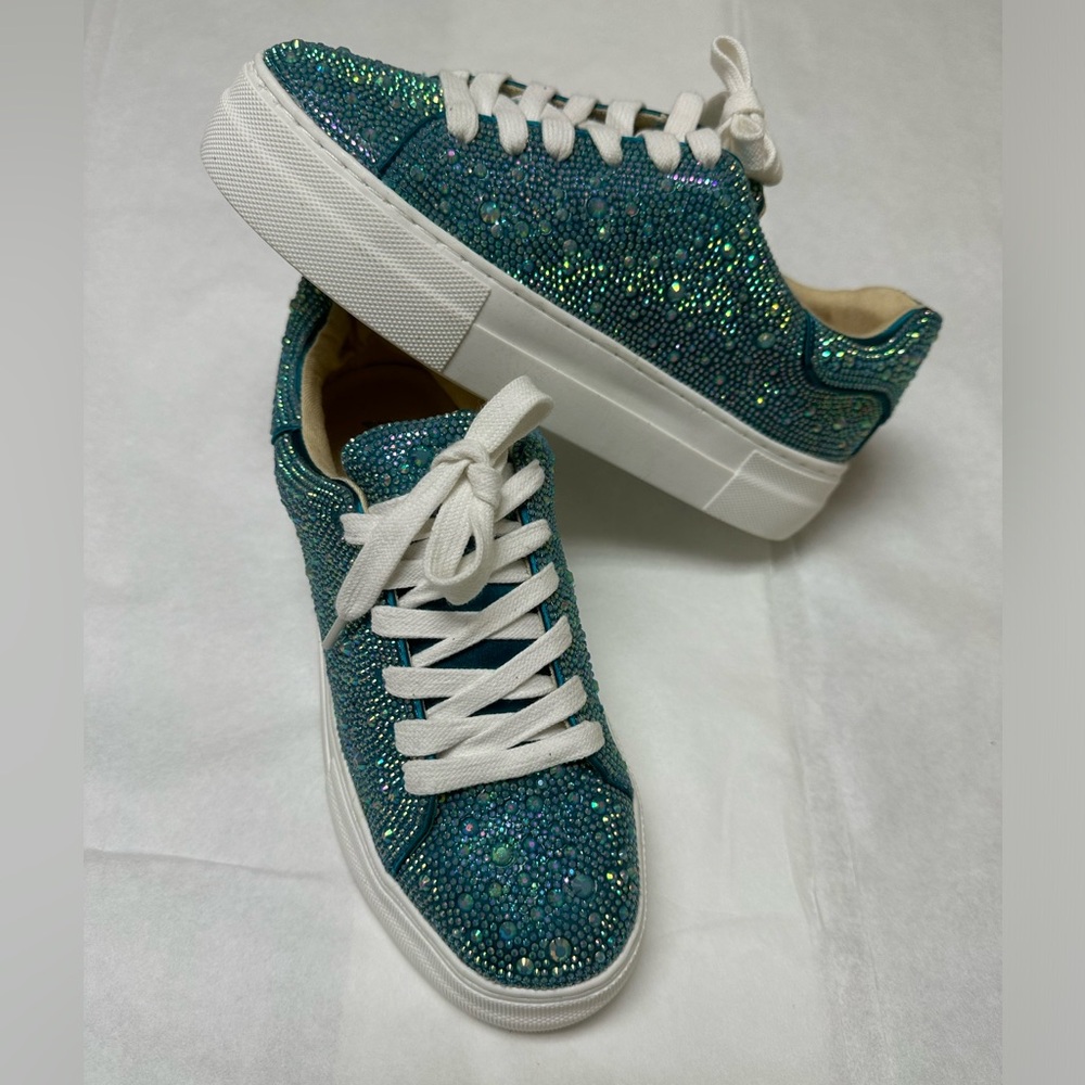 Betsey Johnson Sidny Sneaker / TEAL : BLUE/GREEN